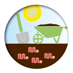 allevamento di lombrichi per produzione di humus - vendita humus